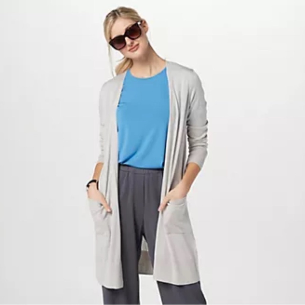 Universal Standard Light Gray Cardigan